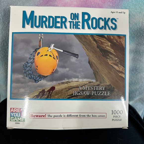 Murder on the Rocks Classic Mystery Jigsaw Puzzle - 100 Piece Puzzle - Picture 1 of 2
